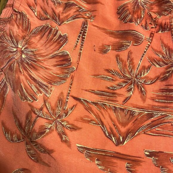 NWOT QUIKSILVER Silver Edition Mens Swimwear Burnt Orange and Gold - Picture 2 of 8